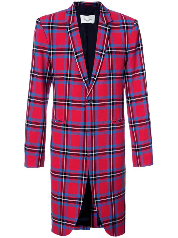 Strateas Carlucci - Checked Surgical Blazer - Men - Cotton/polyamide/spandex/elastane - M, Red, Cotton/polyamide/spandex/elastane