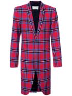 Strateas Carlucci - Checked Surgical Blazer - Men - Cotton/polyamide/spandex/elastane - M, Red, Cotton/polyamide/spandex/elastane
