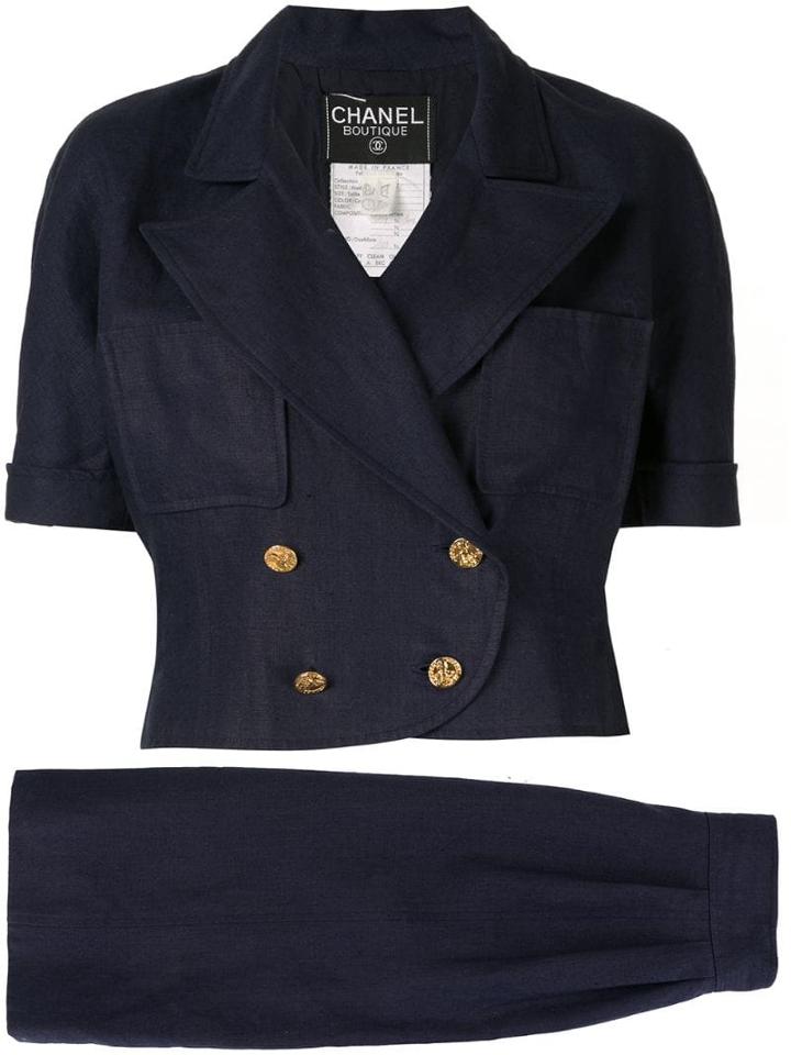 Chanel Pre-owned Setup Two-piece Suit - Blue
