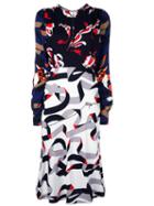 Msgm Multi Print Dress, Women's, Size: 40, Viscose/polyester