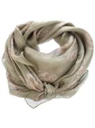 Alexander Mcqueen Skull Scarf - Green