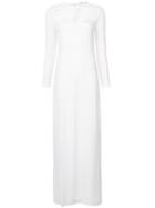 Adam Lippes Knotted Neck Long Dress - White