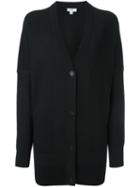 Vince Oversized Cardigan Coat, Women's, Size: Small, Black, Silk/wool