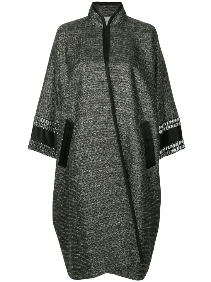 Layeur Metallic Single Breasted Coat