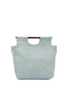 Chanel Pre-owned Tortoiseshell Plastic Hand Tote Bag - Black