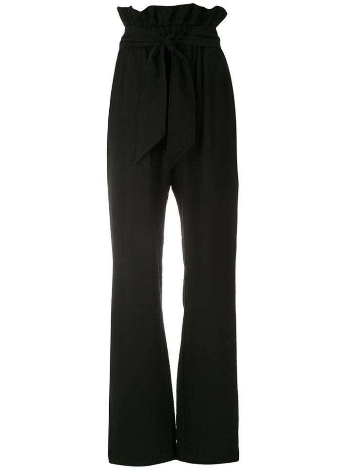 Olympiah Laurier Paperbag Waist Trousers - Black
