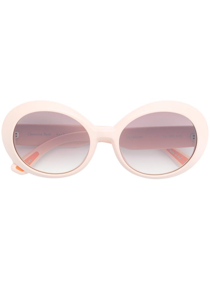 Christian Roth Eyewear Archive 1993 Round Sunglasses - Pink & Purple