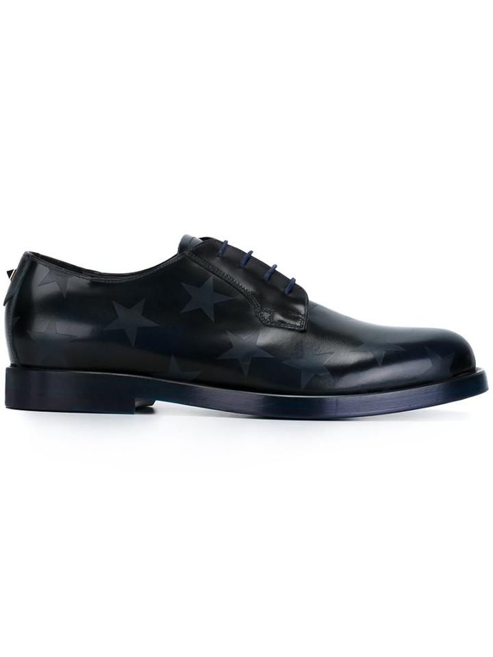 Valentino Star Print Derby Shoes