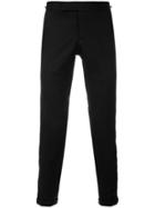 Thom Browne Seamed Elastic Stripe Skinny Wool Trouser - Black