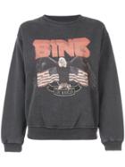 Anine Bing Logo Patch Sweatshirt - Black