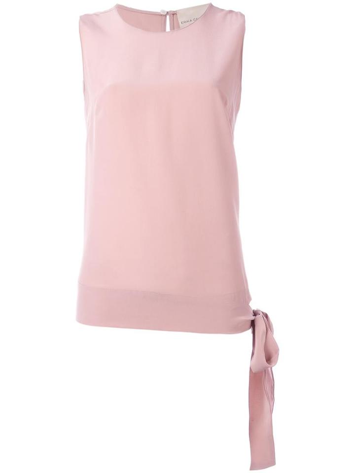 Erika Cavallini Tie Knot Tank Top, Women's, Size: 40, Pink/purple, Silk