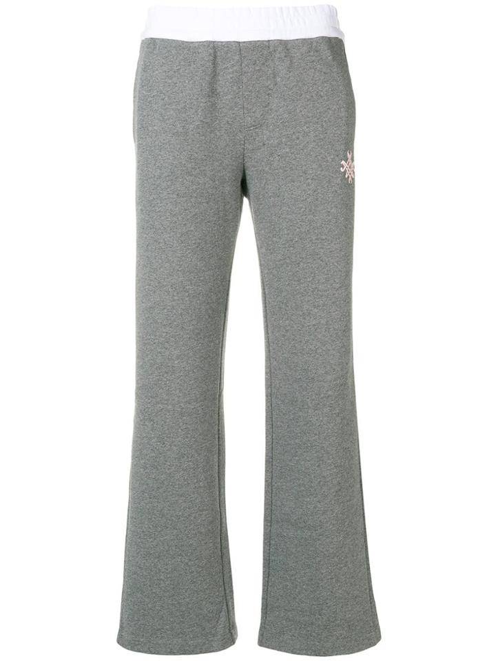 Mr & Mrs Italy Side Stripe Track Pants - Grey