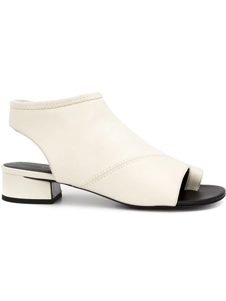 3.1 Phillip Lim Cube Sandals, Women's, Size: 38, White, Leather