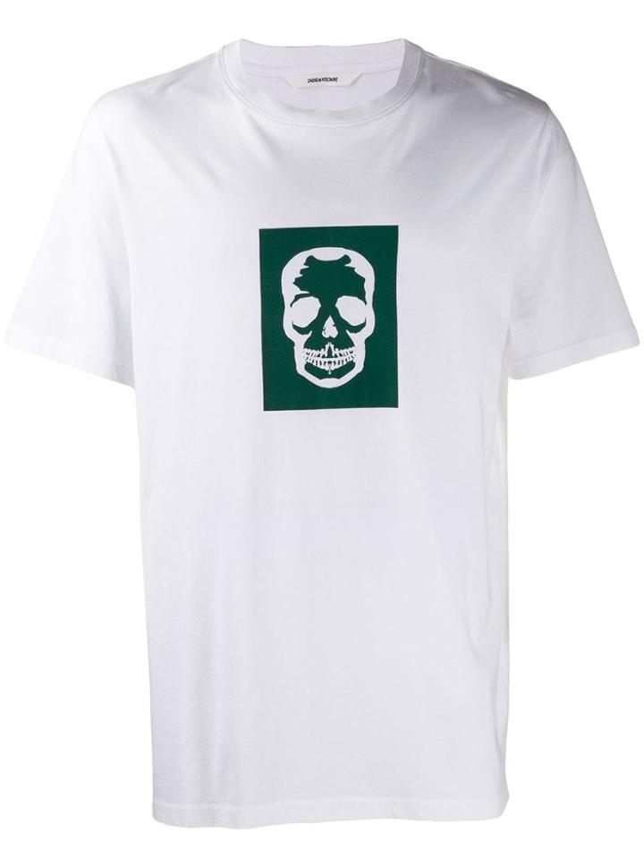 Zadig & Voltaire Tobias Skull Block T-shirt - White