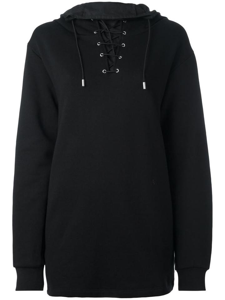 Alyx Oversize Rear Print Hoodie, Women's, Size: Xs, Black, Cotton