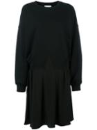 Paco Rabanne Sweatshirt Dress, Women's, Size: 38, Black, Cotton/polyester/silk