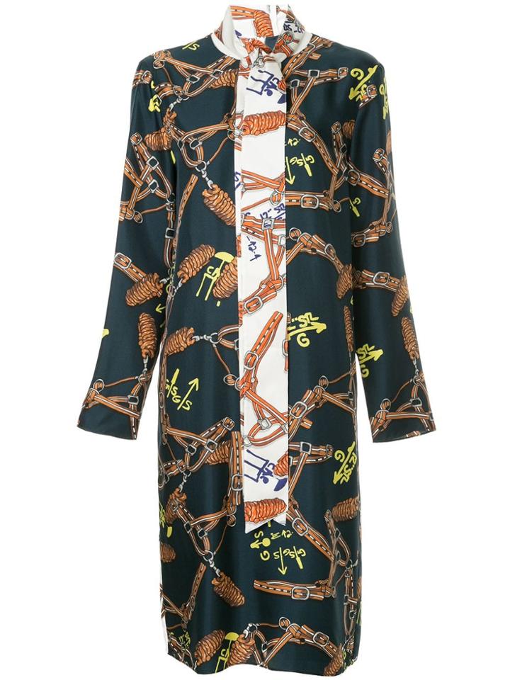 Tibi Renzo Scarf Print Dress - Multicolour