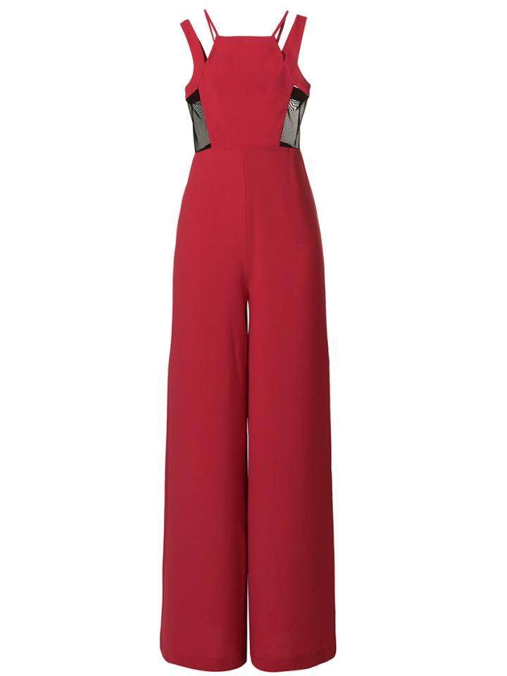 Marc Ellis Sleeveless Wide Leg Jumpsuit - Red