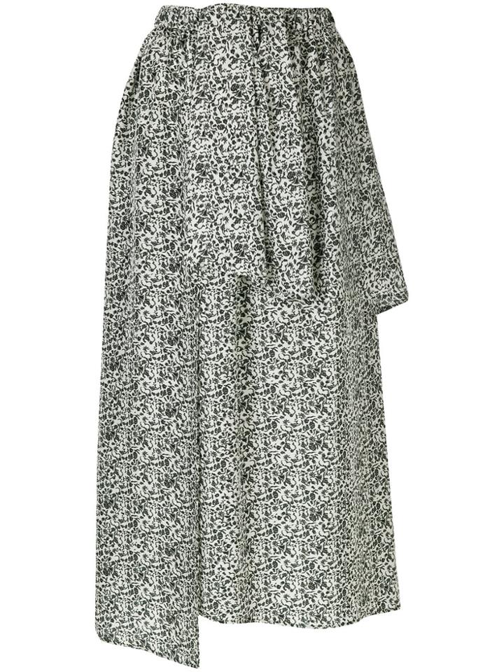 Christian Wijnants Layered Asymmetric Skirt - Green