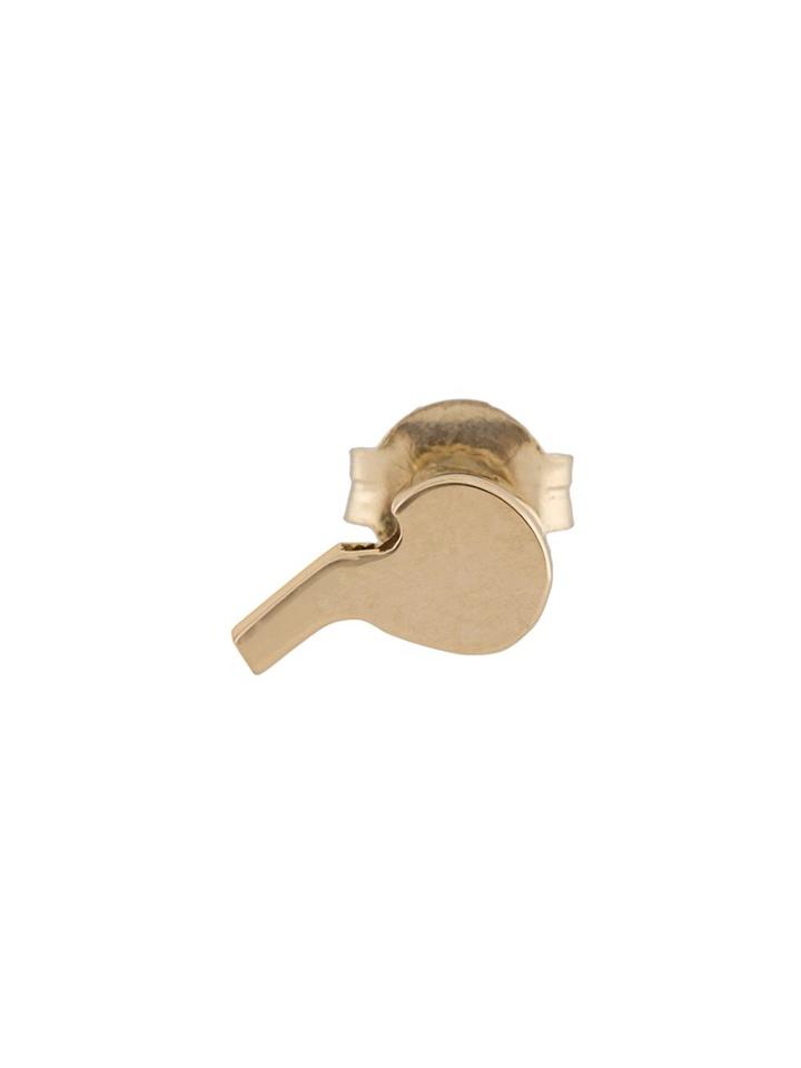 Lauren Klassen Tiny Whistle Stud Earrings, Women's, Yellow/orange