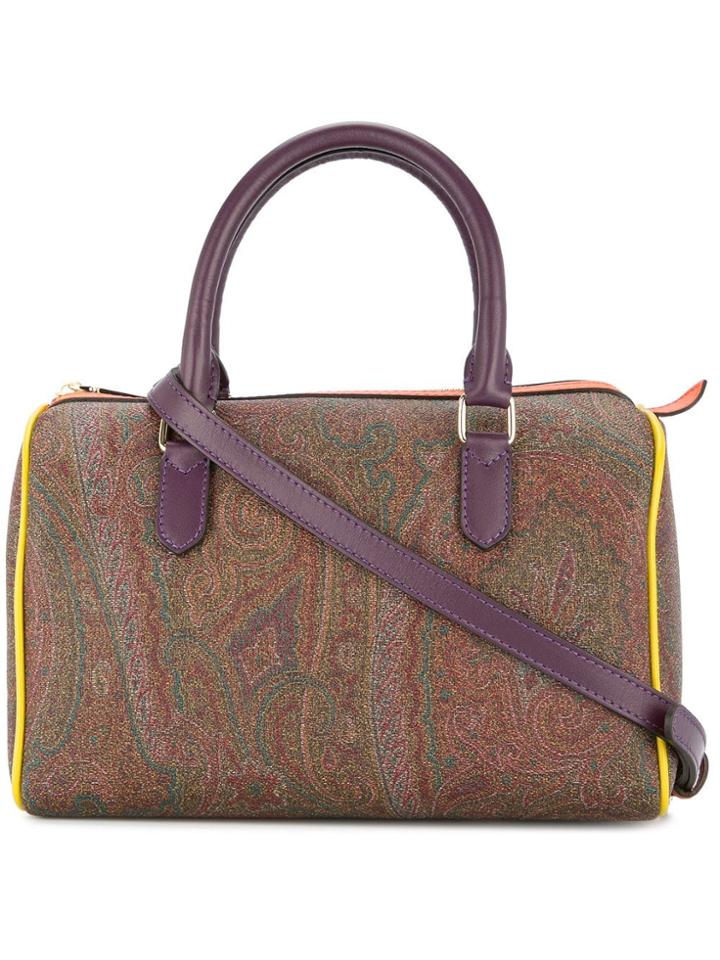 Etro Paisley Bowling Bag - Brown