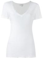 James Perse Scoop Neck T-shirt, Women's, Size: 0, White, Cotton