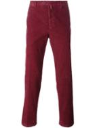 Kiton Classic Chinos, Men's, Size: 34, Red, Cotton/spandex/elastane