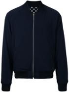 Soe - Reversible Bomber Jacket - Men - Polyester/triacetate - One Size, Blue, Polyester/triacetate