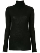 R13 Distressed Knitted Sweater - Black