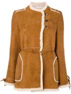Jw Anderson Double Breasted Sheep Skin Jacket - Nude & Neutrals