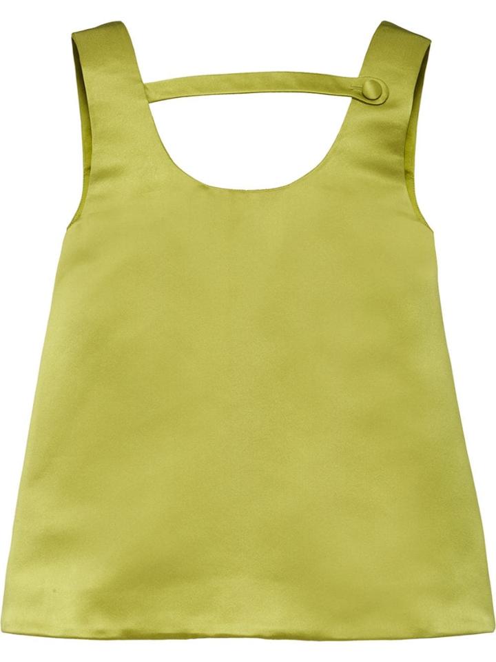 Prada Button Strap Top - Green