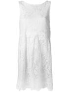 P.a.r.o.s.h. Rift Embroidered Lace Dress, Women's, Size: Medium, White, Viscose/polyamide/polyester/cotton