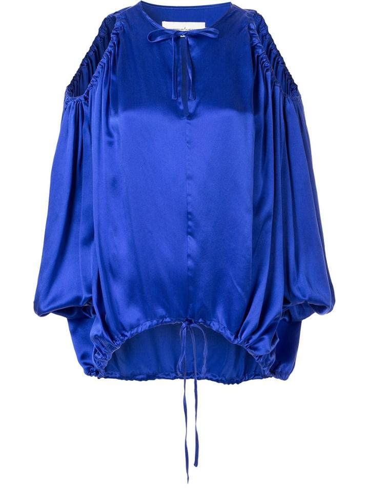 Marques'almeida Oversized Cut-out Blouse - Blue