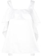 Sjyp Frill Front Blouse - White