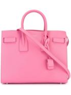 Small 'sac De Jour' Tote, Women's, Pink/purple, Calf Leather, Saint Laurent