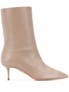 Aquazzura Pointed Ankle Boots - Neutrals