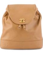 Chanel Pre-owned Logo Classic Backpack - Neutrals