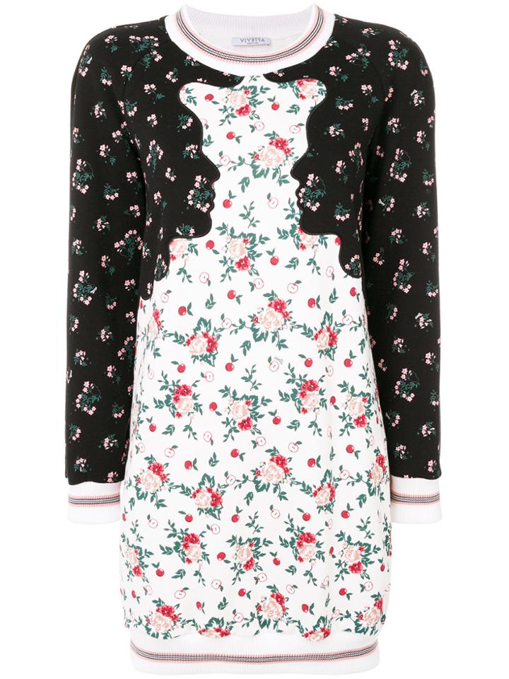 Vivetta Floral Sweatshirt Dress - Multicolour