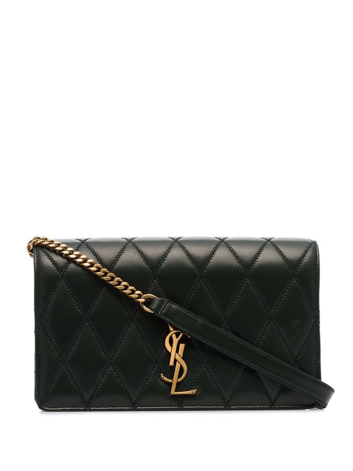 Saint Laurent Angie Shoulder Bag - Green