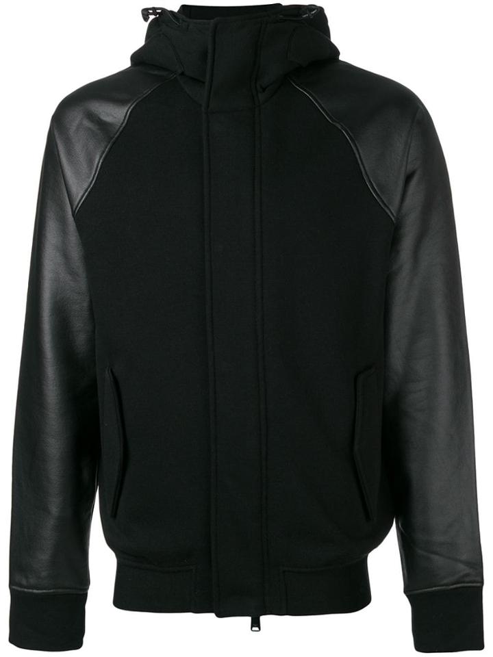 Emporio Armani Hooded Bomber Jacket - Black