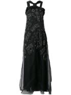John Richmond Stud Embellished Maxi Gown - Black