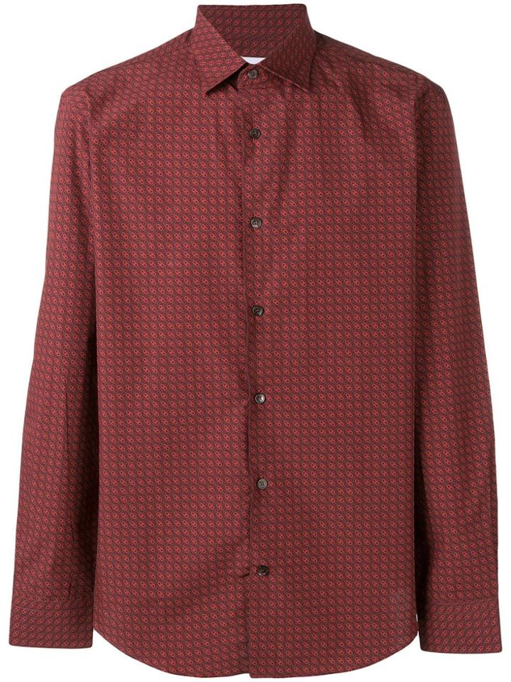 Salvatore Ferragamo Logo Print Shirt - Red