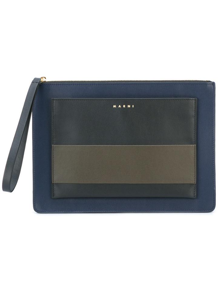 Marni Trunk Clutch Bag - Blue