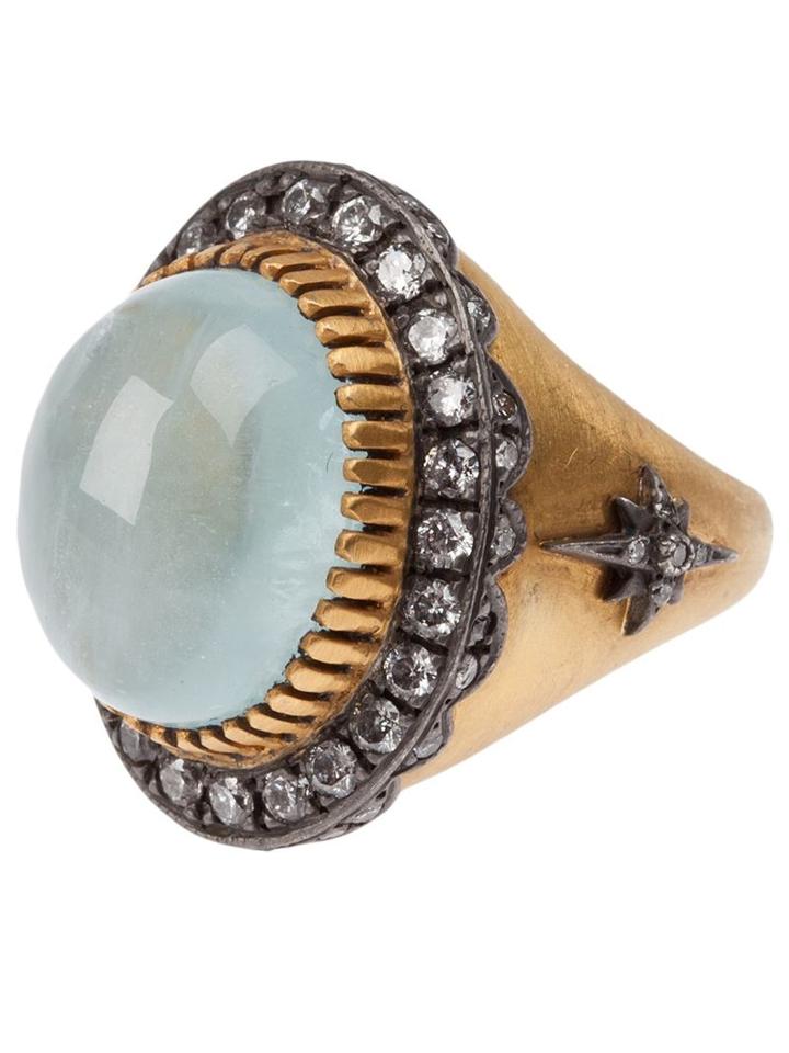 Sara Weinstock Aquamarine Ring, Women's, Black