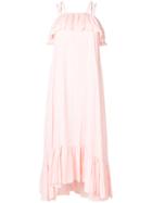 Antik Batik Ruffled Tie-detail Maxi Dress - Pink & Purple