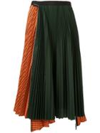 Sacai Double Layered Skirt - Green