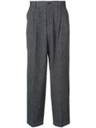 Issey Miyake Vintage Micro Pleats Straight Trousers - Blue