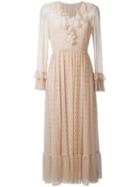 Philosophy Di Lorenzo Serafini Ruffled Neck Lace Dress