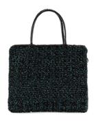 Anteprima Tartan Woven Tote - Blue