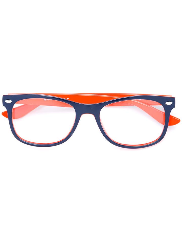 Ray Ban Junior Colour Block Glasses, Blue